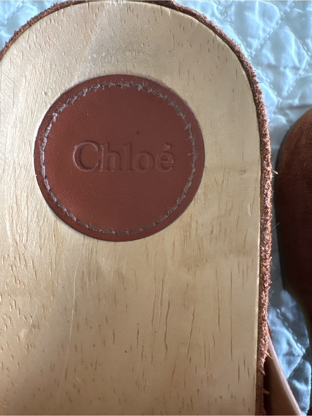 Chloe Joy Suede Clogs in Brown size 35 - Picture 9 of 10
